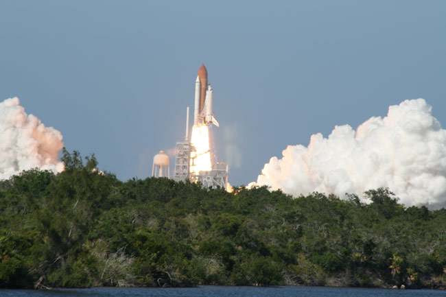 NASA Eyes Launch Pad Damage for Next Shuttle Flight